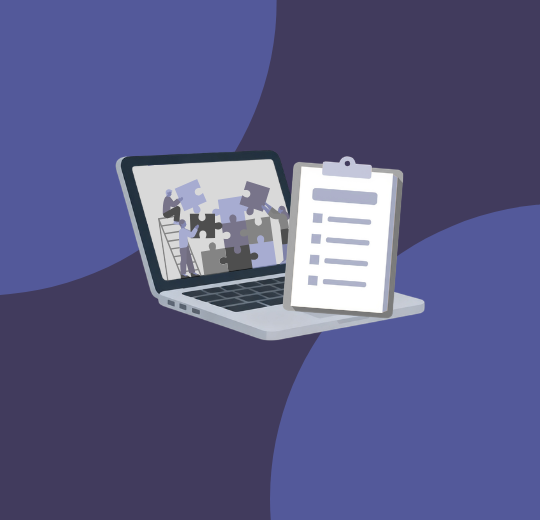 person reviewing payroll software